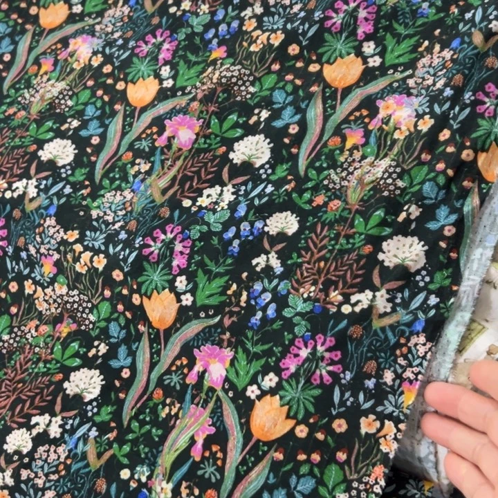 棉福纯棉绣花双层纱1米价1.45米D区