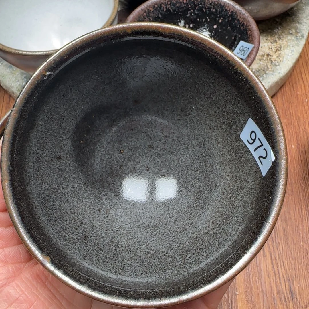 柴烧建盏茶盏杯茶杯972