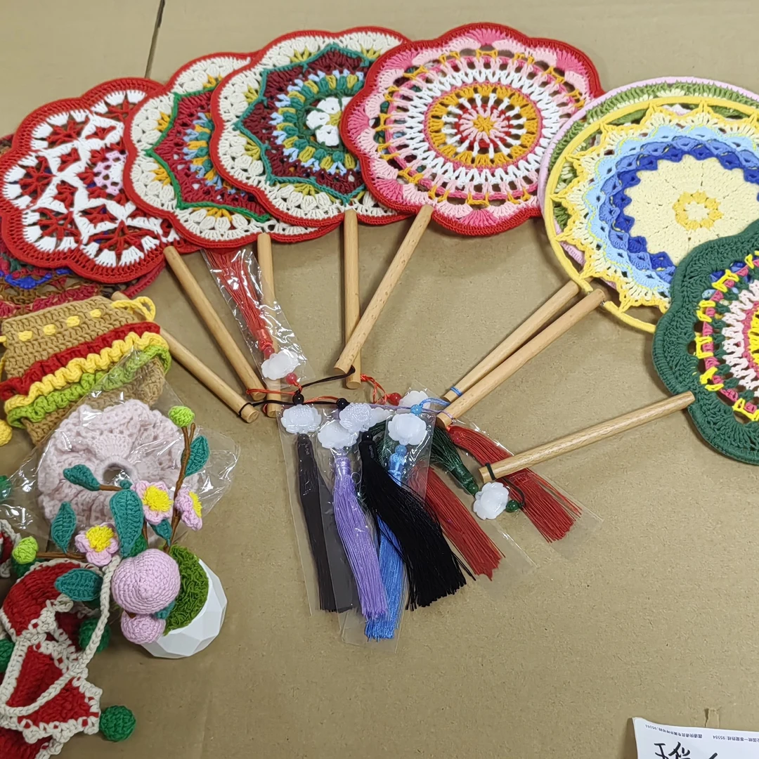 上善先选货后结米毛线钩织发箍包包盆栽花束玩偶