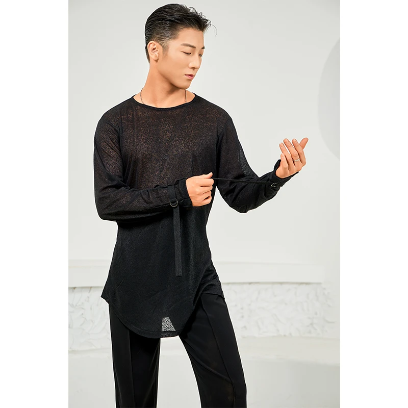 NY706男士拉丁上衣---东鑫国标舞拉丁专业练功服