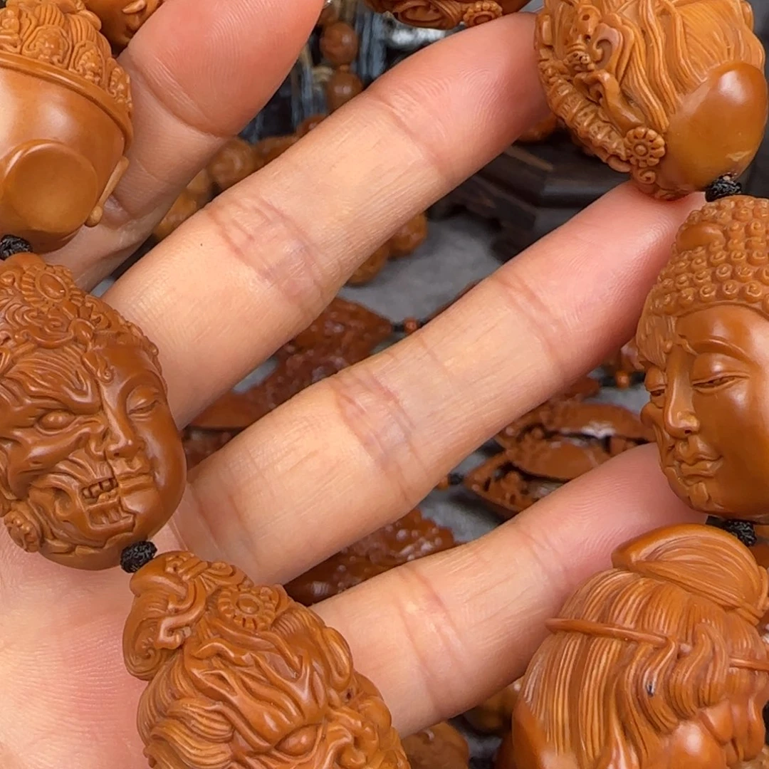 橄榄核吊坠水晶核一念万佛