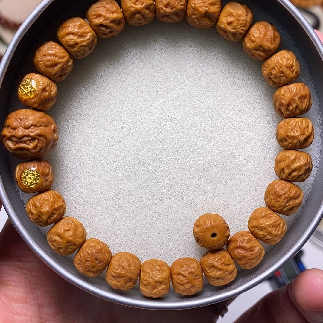 猴头核桃手串全品双标款獠牙恶僧观山无相 尺寸10左右 馒头料