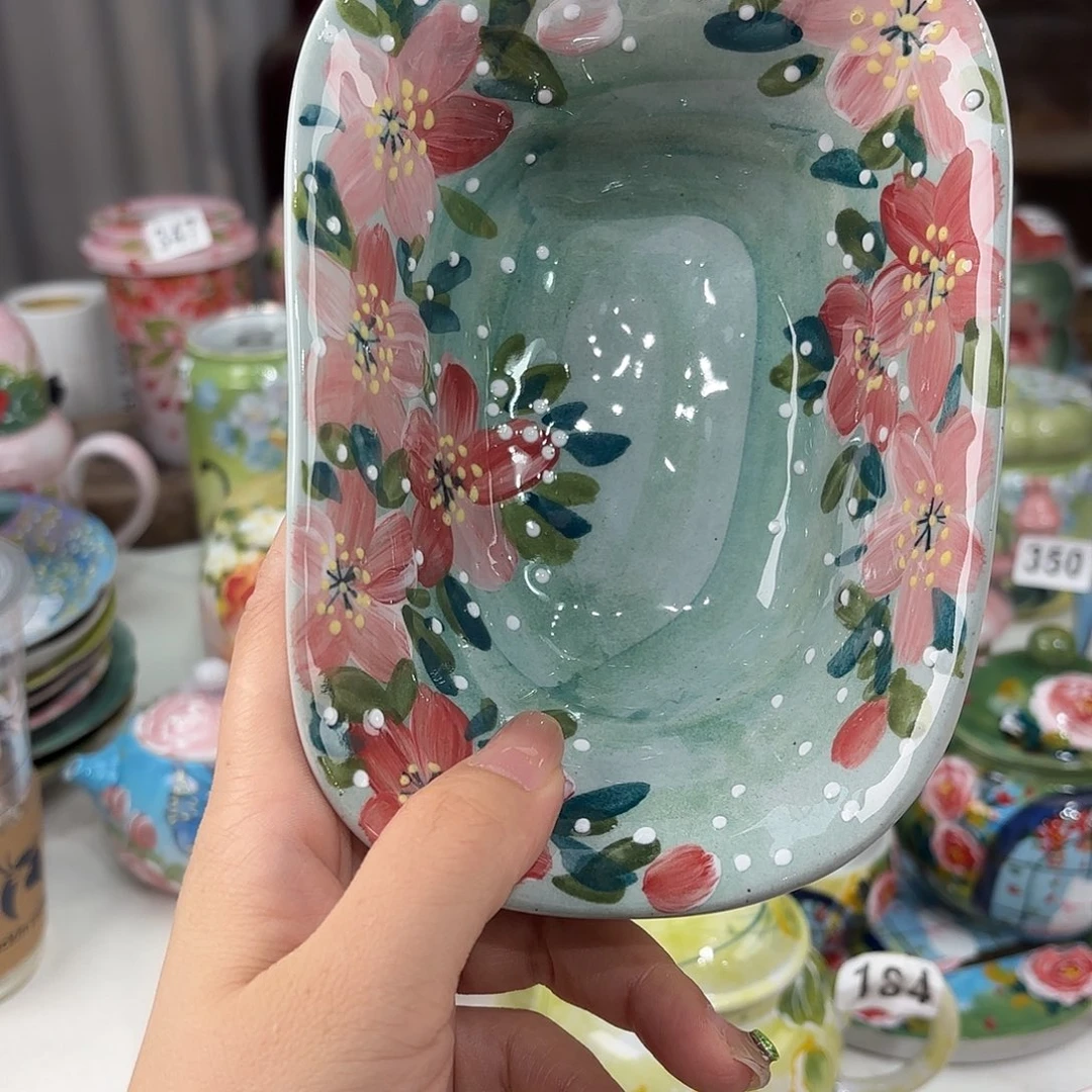 景德镇手绘高温釉下彩陶瓷茶具