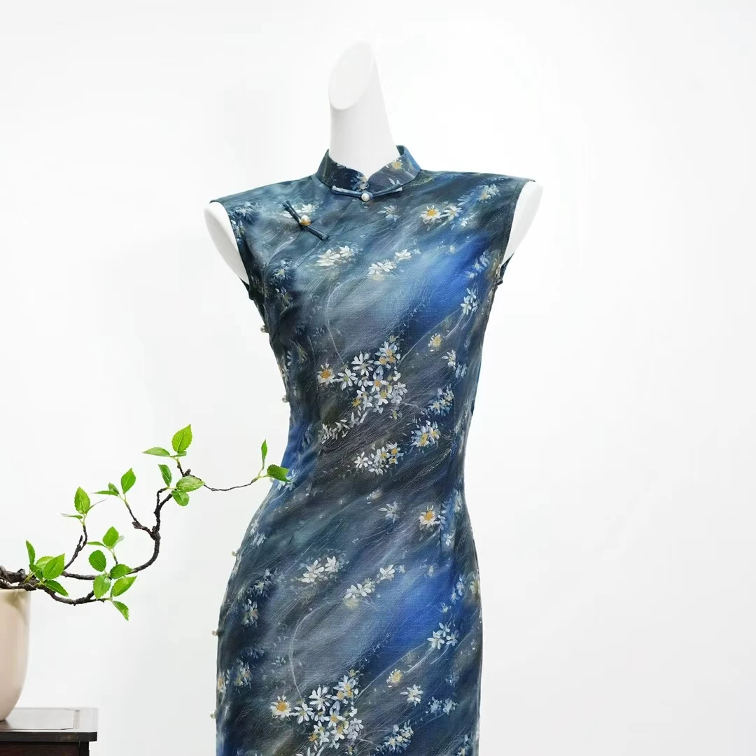 【璀璨雏菊MM026】气质年轻款春秋长袖新中式日常中国风苏州旗袍