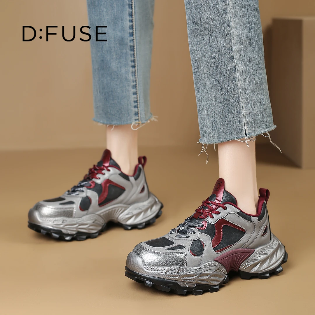 星期六旗下高端品牌迪芙斯老爹鞋女新款时尚百搭休闲鞋