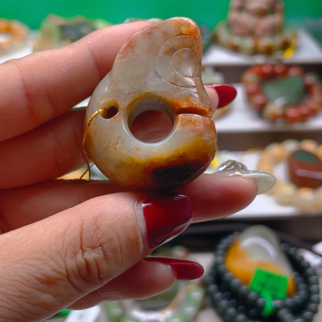 吊坠(不含链)未镶嵌透闪石质玉