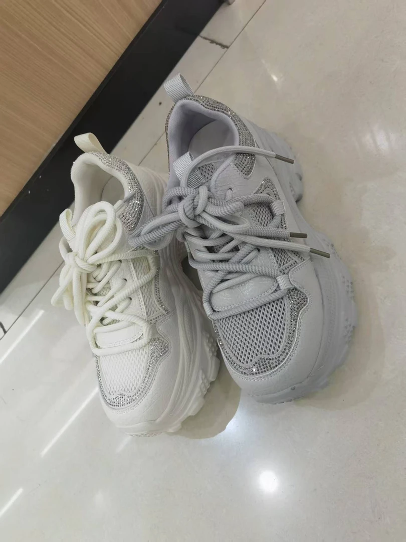 重工全钻增高厚底