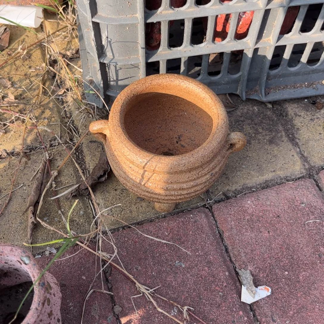 天****泥塑古镇炻陶花盆