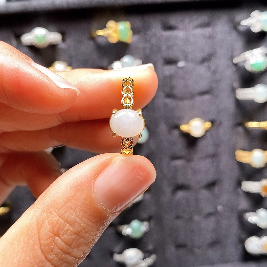 翡翠合金戒指戒指