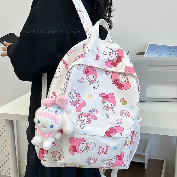 袋鼠 美乐蒂旅行背包补课书包小学生中学生双肩包轻便可爱出游