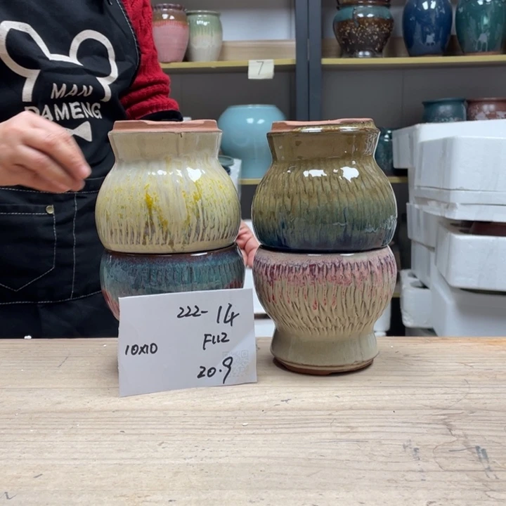 紫砂花盆多肉花盆微瑕14