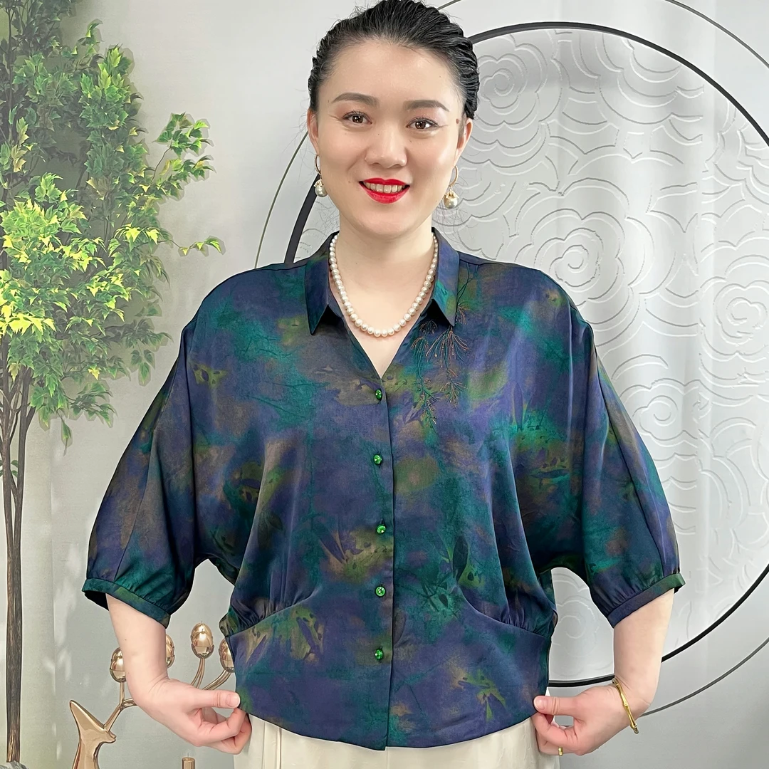 夏至流光  翻领开衫春夏国风妈妈装新中式时尚日常百搭款