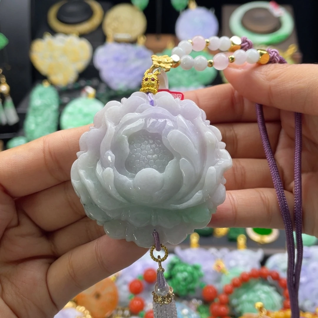 翡翠未镶嵌颈饰代编织
