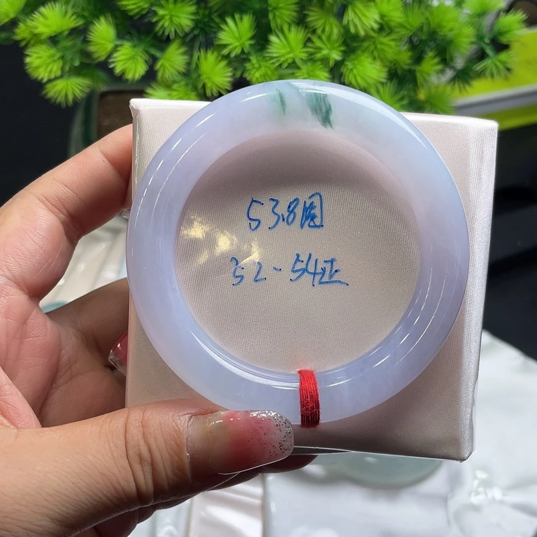 翡翠手镯未镶嵌53.8圆条