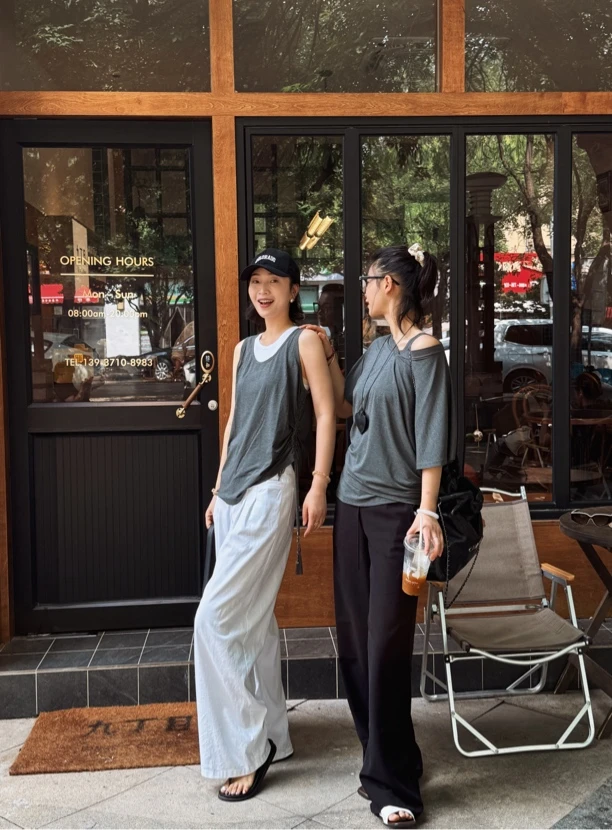 AMASS/阿玛施春夏新款百搭新中式抽绳无袖上衣时尚百搭背心530056