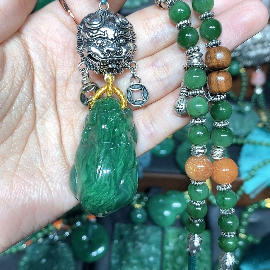 颈饰未镶嵌和田玉（糖玉）长***阳