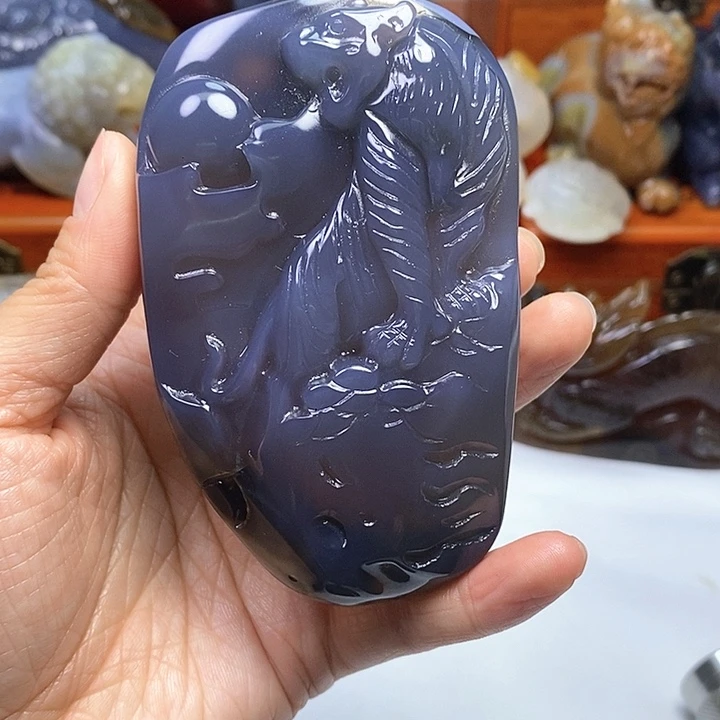 玛瑙/玉髓手把未镶嵌超****校