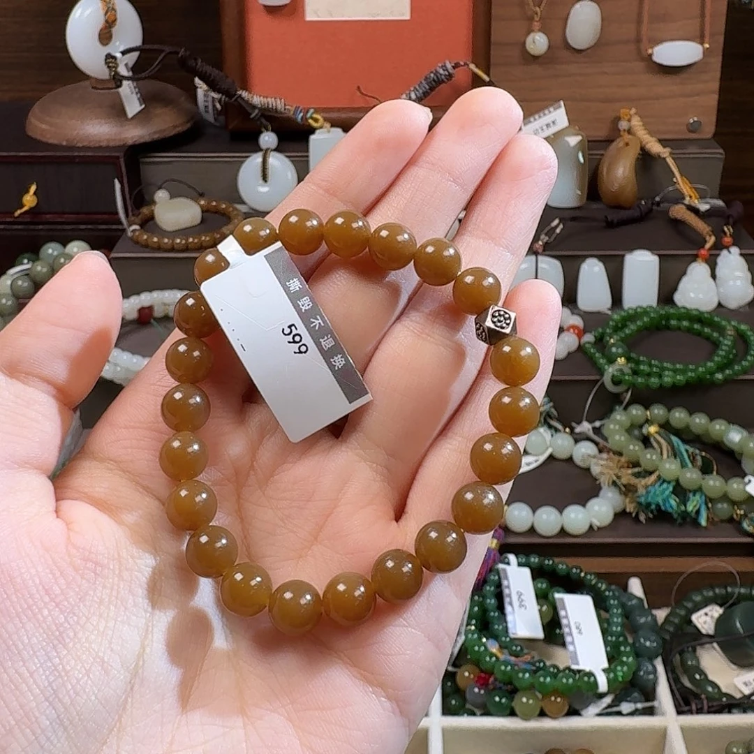 和田玉未镶嵌手链