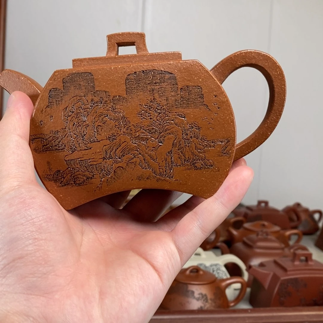 茶壶紫砂原矿泥料传统工艺制作