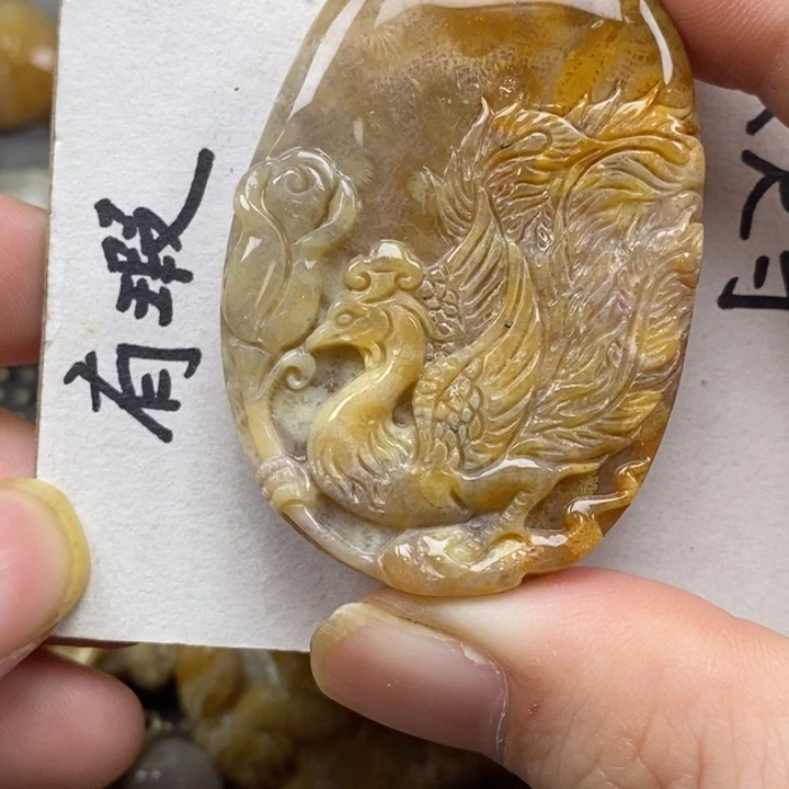 硅化珊瑚（珊瑚玉）未镶嵌颈饰