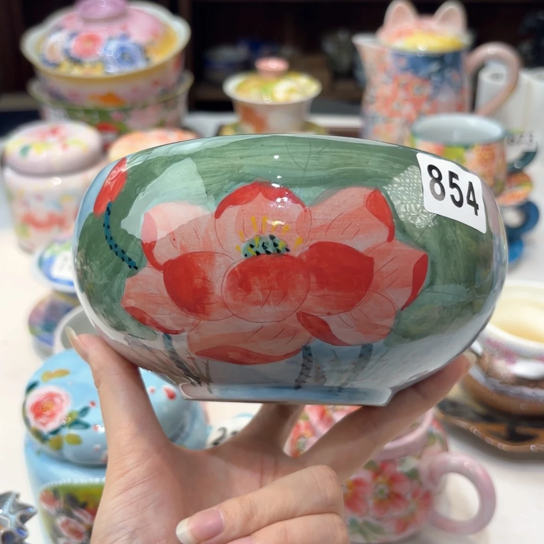 景德镇手绘高温釉下彩陶瓷茶具