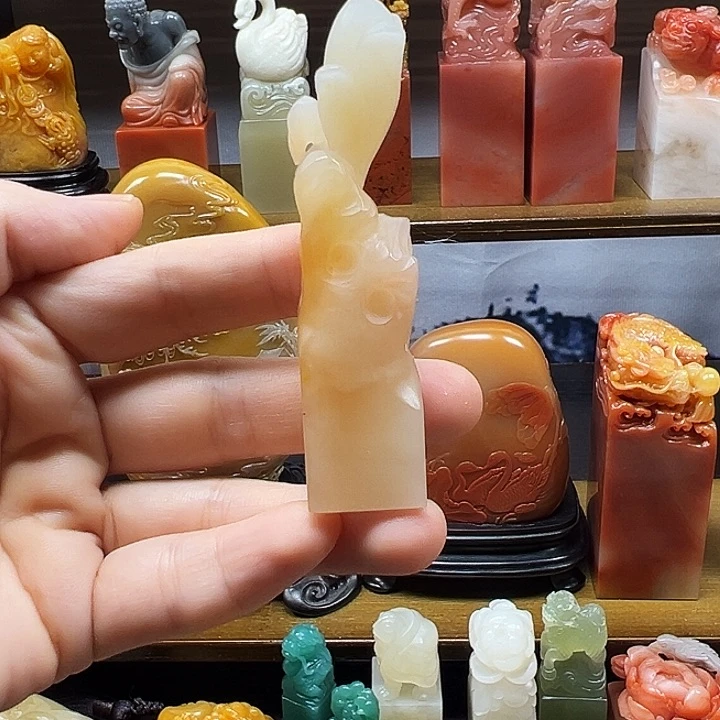寿山石印石寿山石手工雕刻
