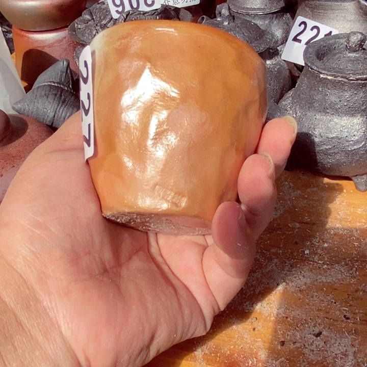 紫砂茶杯柴烧纯手工227