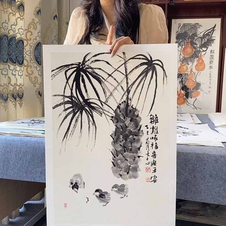 国画纯手绘国画写意作品