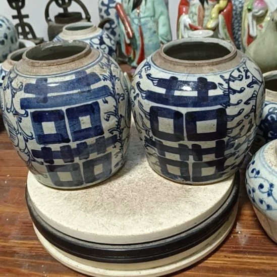 绵***军摆件陶青花陶瓷摆件青花陶瓷摆件青花陶瓷摆件