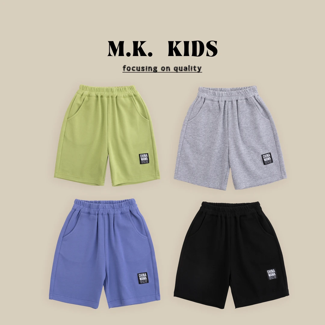 现货童装男童中大童儿童短裤夏季2024新款薄款休闲宽松XY80245
