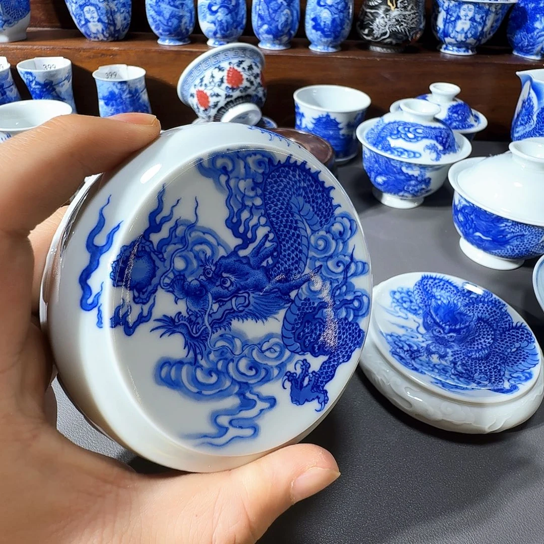 看***看泥塑盖置手工手绘