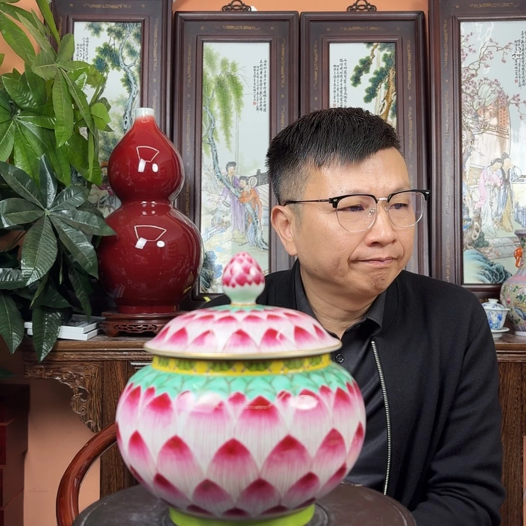 陶摆件景德镇陶瓷手工制作罐子