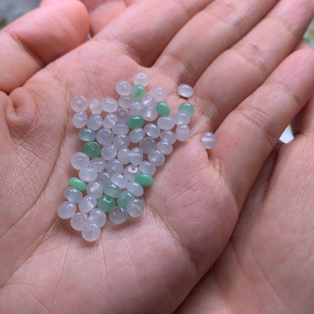 【闪购商品】翡翠散珠A**y翡翠散珠55颗分两单