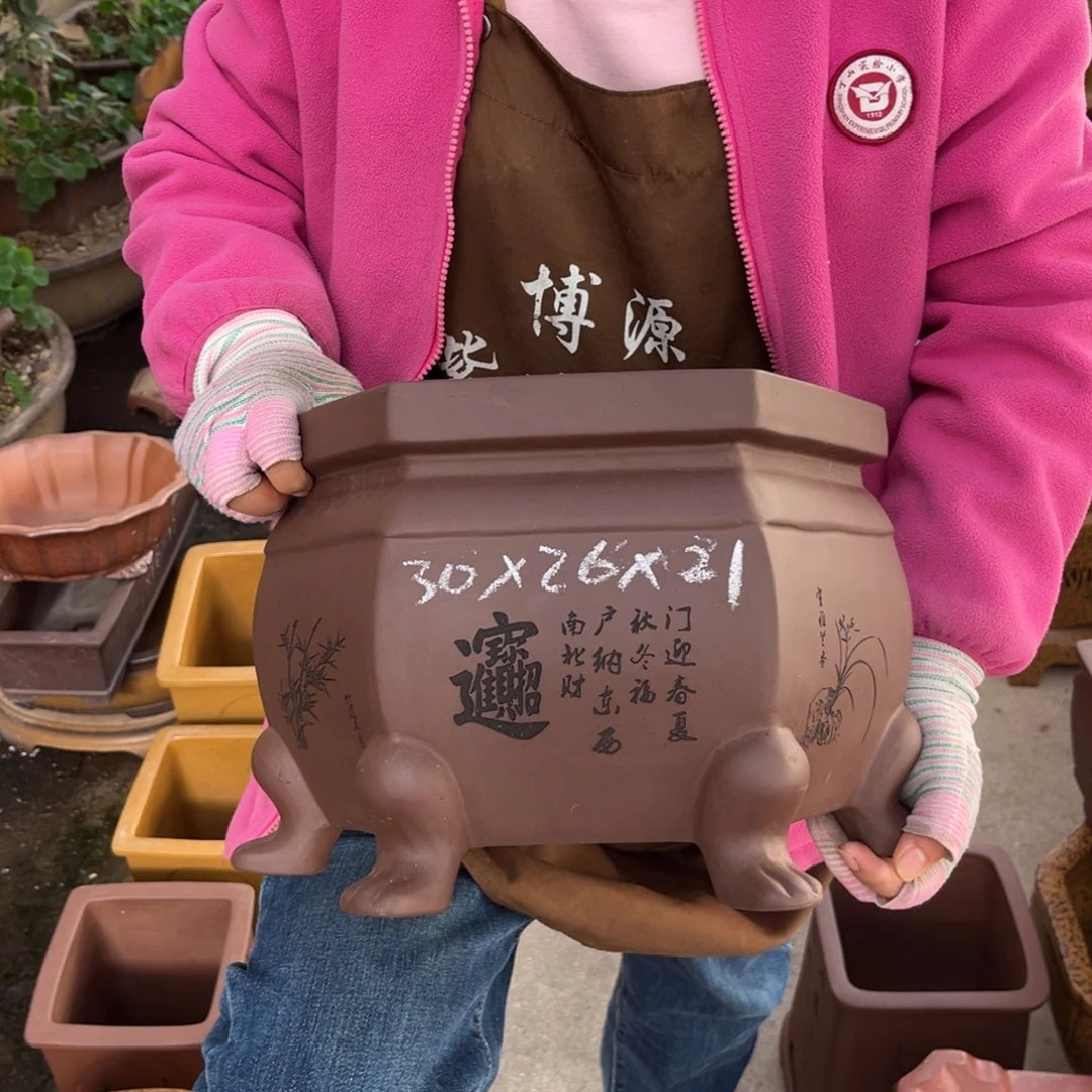 紫砂花盆盆景艺术