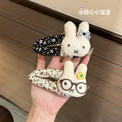 可爱波点大号米菲兔巨显发量多香蕉夹后脑勺盘发少女百搭精致发饰