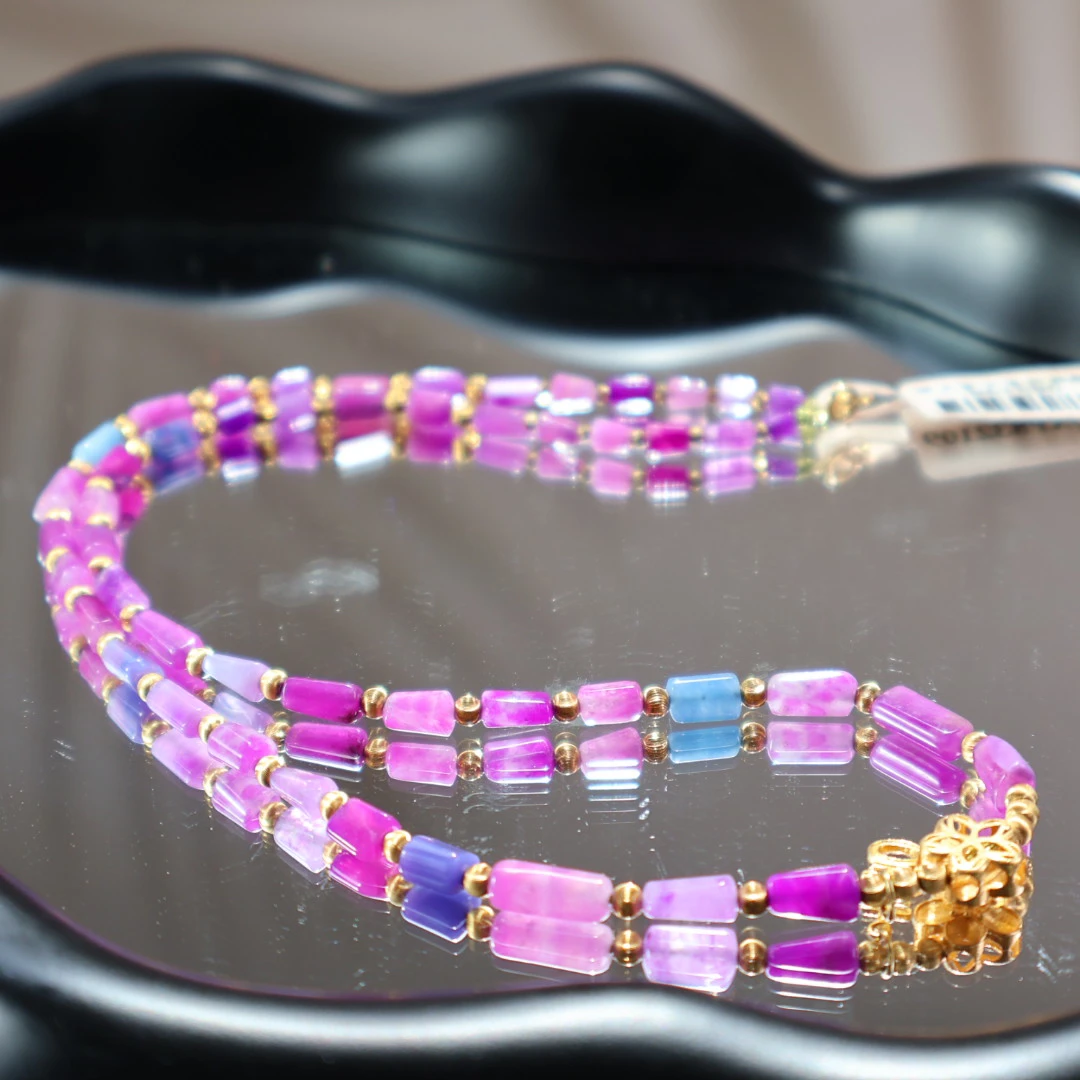 【柠檬推荐】18k金镶嵌糖果舒俱来项链/S083198