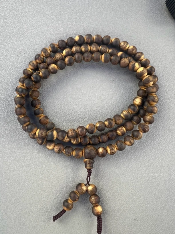 沉香LY-奇楠沉香虎斑奇06多圈圆珠多样性发1