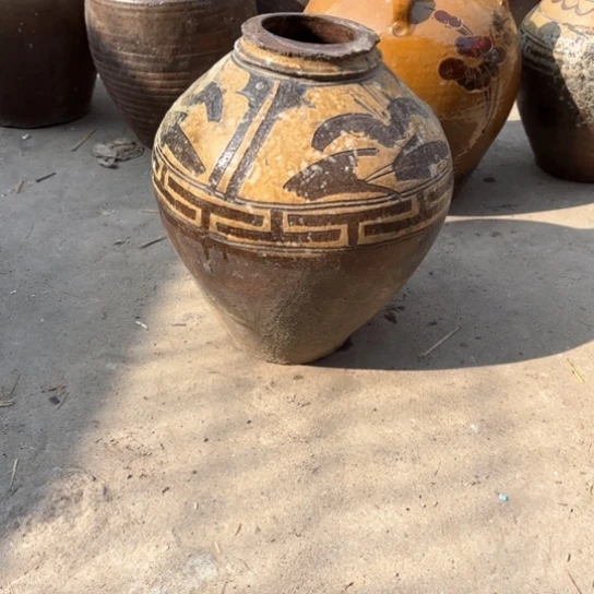 红陶半**生马口窑罐子