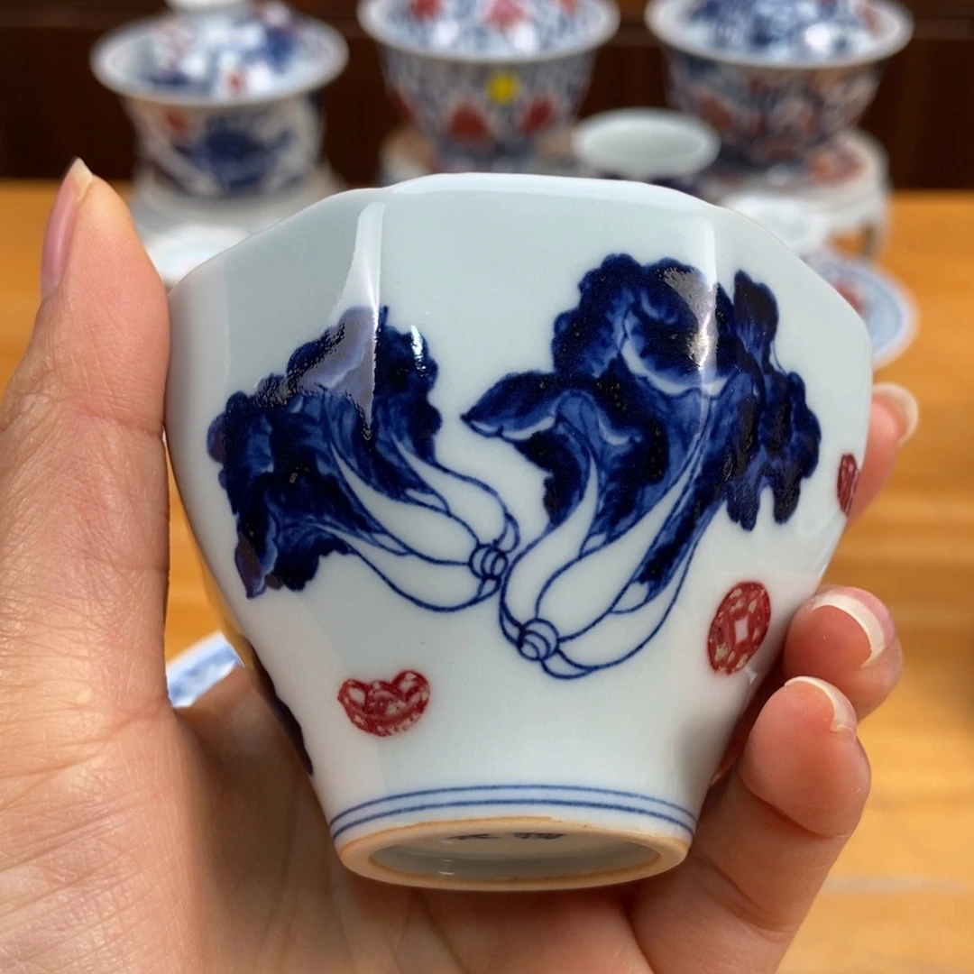 手绘现代茶具非古董