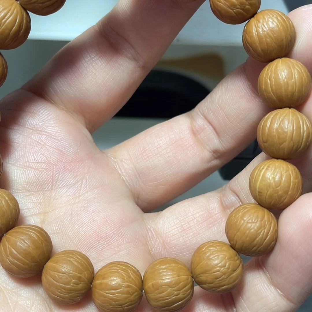 星***尘猴头核桃吊坠原皮原色