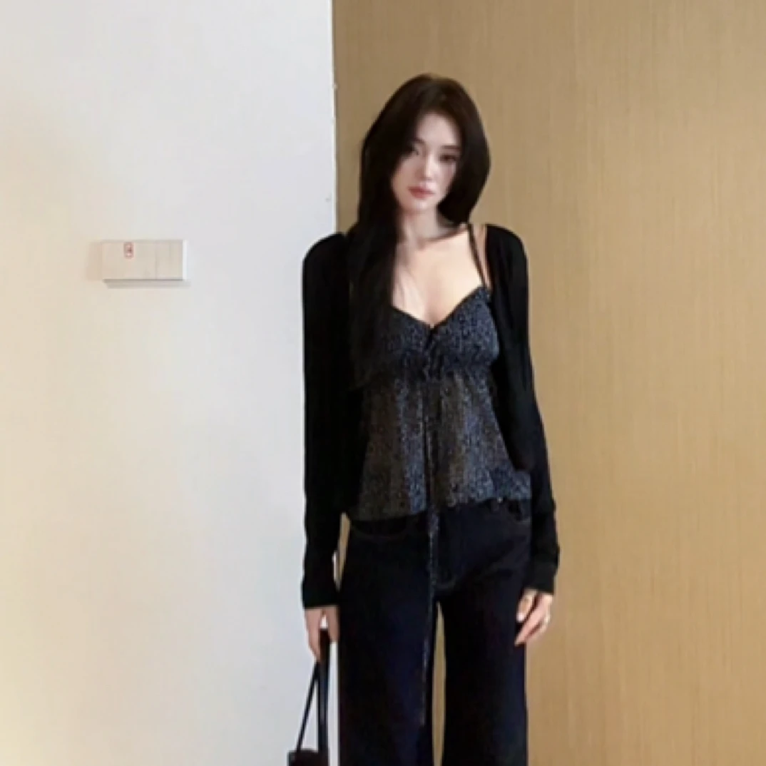 夏日休闲碎花吊带背心