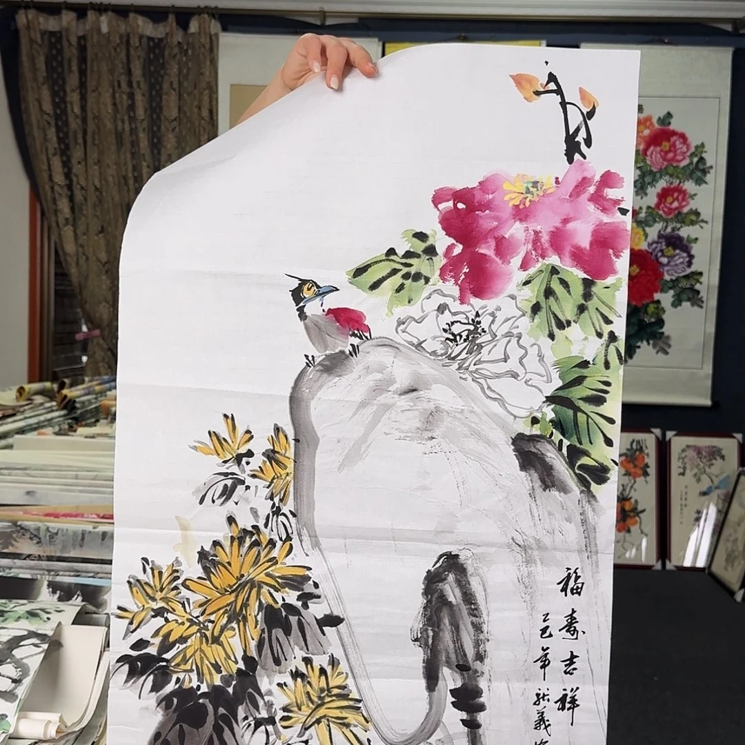 纯手绘国画作品作品