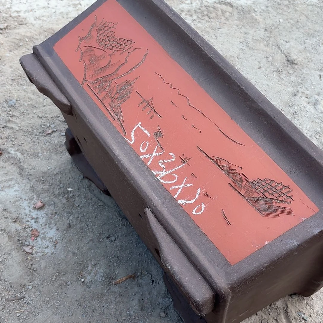 紫砂宜兴紫砂花盆，现货发