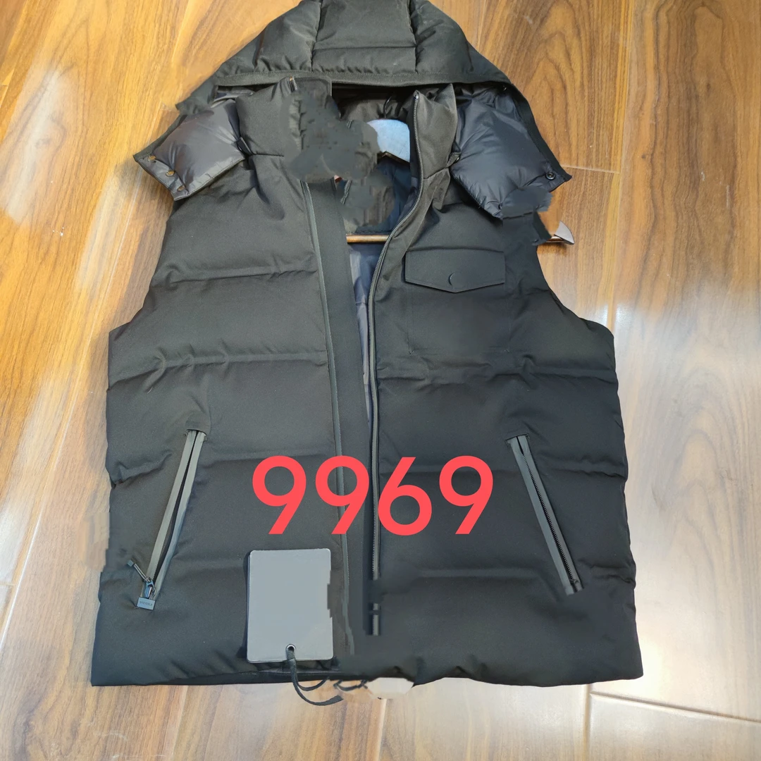 9969 蒙 男士时尚百搭连帽羽绒马甲