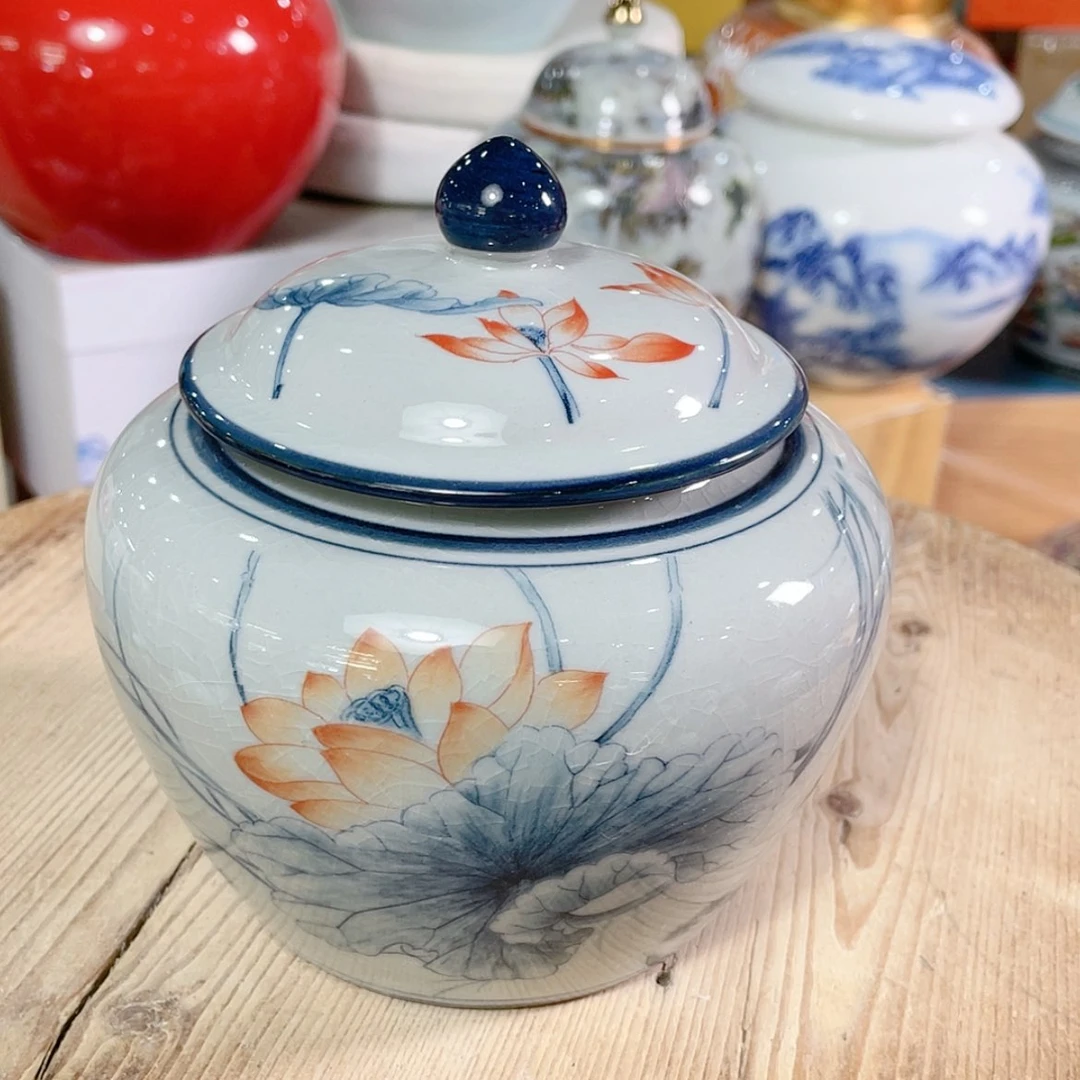 【闪购商品】罐陶瓷茶叶罐密封罐