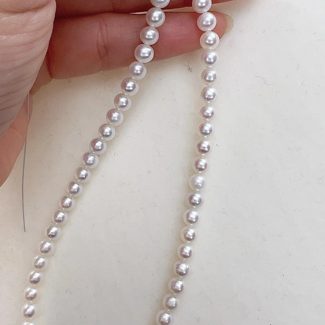 淡水珍珠颈饰银S925镶嵌5-6