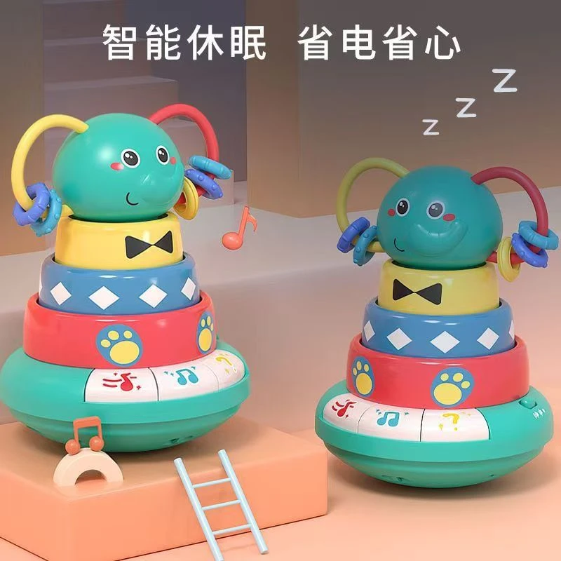 转转乐不倒翁玩具 款式颜色图案随机