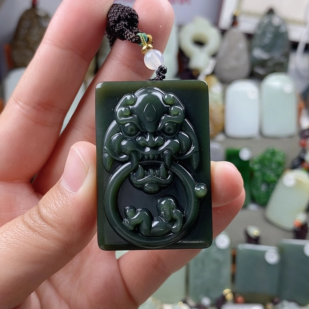 和田玉（青玉）未镶嵌颈饰