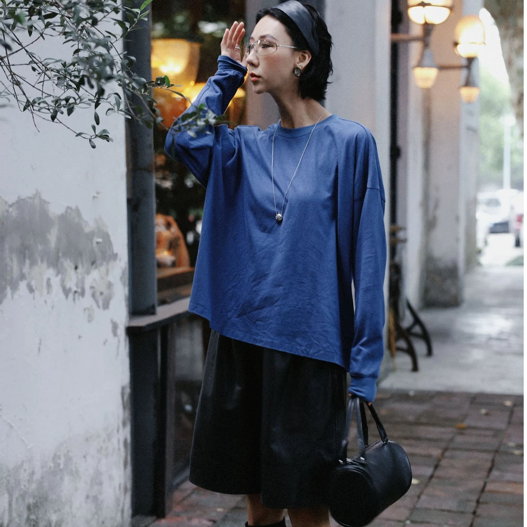 TT设计师【浪漫书签】极简风简约百搭全棉长袖卫衣TT190966