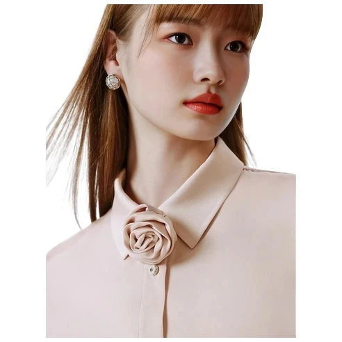 双色无袖衬衫上衣春季女装优雅时尚减龄